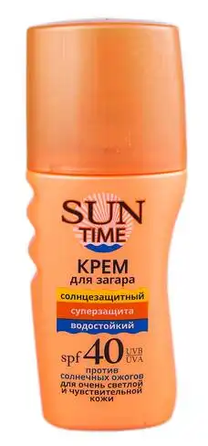 Sun Time Крем для засмаги Суперзахист SPF-40 150 мл 1 флакон