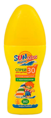 Sun Marina Kids Спрей сонцезахисний для дітей з пантенолом SPF-30 150 мл 1 флакон