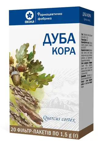 Дуба кора Віола 1,5 г 20 фільтр-пакетів