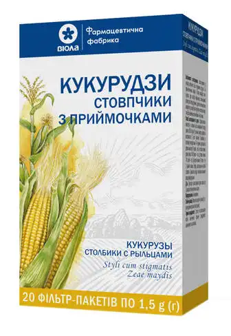 Кукурудзи стовпчики з приймочками Віола фіточай 1,5 г 20 фільтр-пакетів