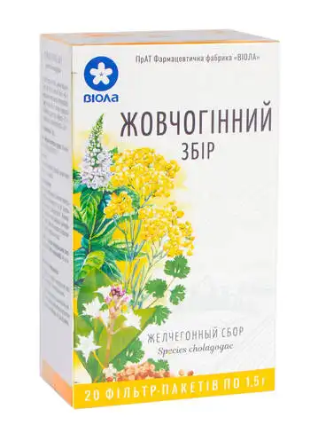 Жовчогінний збір Віола 1,5 г 20 фільтр-пакетів