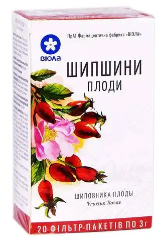 Шипшини плоди Віола 3 г 20 фільтр-пакетів