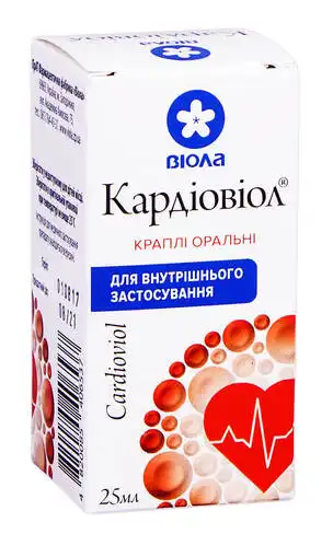 Кардіовіол краплі оральні 25 мл 1 флакон