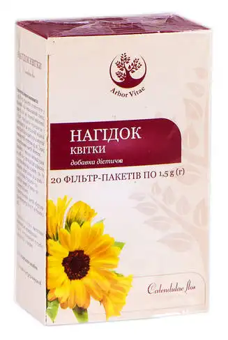 Arbor Vitae Нагідок квітки 1,5 г 20 фільтр-пакетів