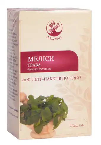 Arbor Vitae Меліси трава 1,5 г 20 фільтр-пакетів