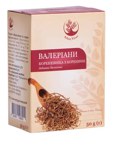 Arbor Vitae Валеріани кореневища з коренями 50 г 1 пачка
