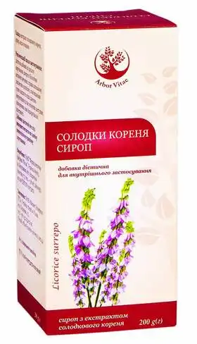 Arbor Vitae Солодки кореня сироп 200 мл 1 флакон