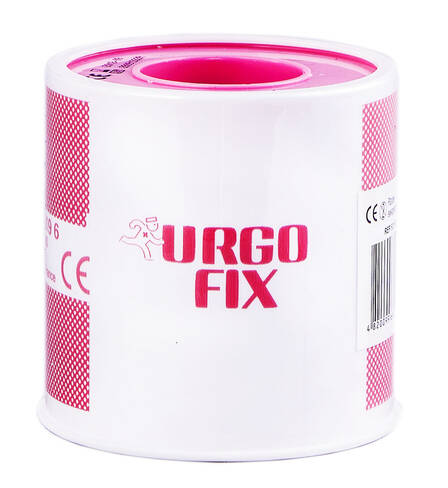 Urgo Ургофікс пластир на тканинній основі 5 м х 5 см тілесний 1 шт