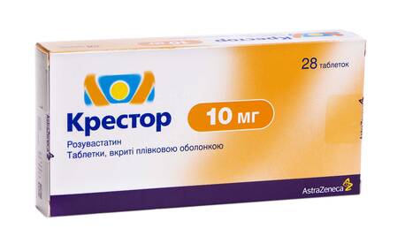 Крестор таблетки 10 мг 28 шт