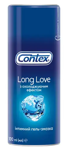 Contex Long Love Інтимна гель-змазка з охолоджуючим ефектом гель 100 мл 1 флакон