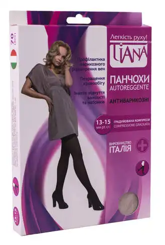 Tiana 839 Панчохи антиварикозні компресія 18-21 мм рт.ст. 140 Den розмір 4 бежевий 1 пара