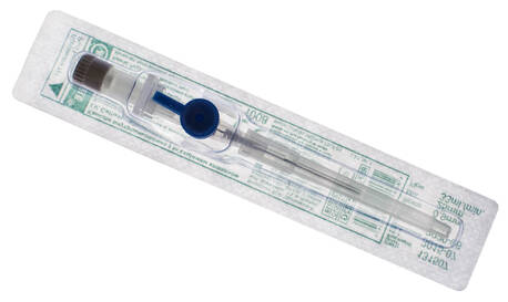 Medicare Канюля внутрішньовенна з ін'єкційним клапаном 22G 0,9x25 мм синій 1 шт