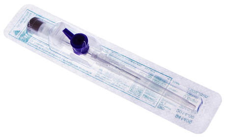 Medicare Канюля внутрішньовенна з ін'єкційним клапаном 26G 0,6x19 мм фіолетовий 1 шт