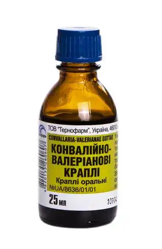 Конвалійно-валеріанові краплі краплі оральні 25 мл 1 флакон