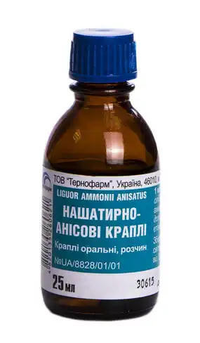 Нашатирно-анісові краплі оральні 25 мл 1 флакон