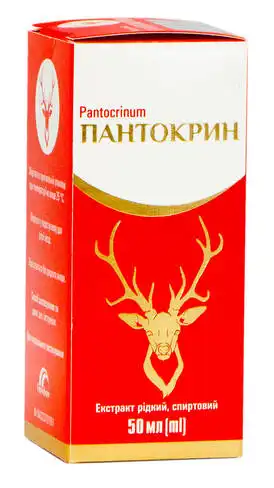 Пантокрин екстракт рідкий, спиртовий 50 мл 1 флакон