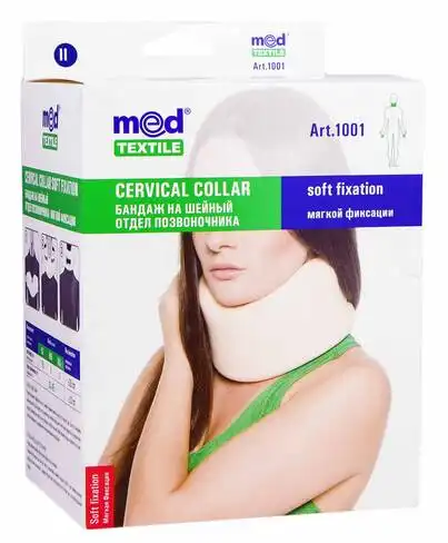 MedTextile 1001 Бандаж на шийний відділ хребта м'якої фіксації розмір 2 1 шт