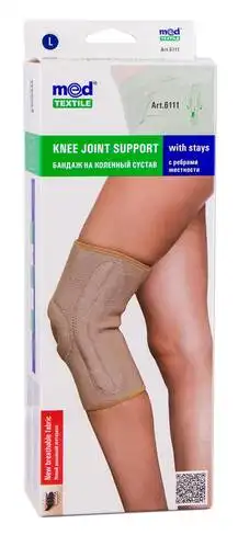 MedTextile 6037 Бандаж на колінний суглоб з ребрами жорсткості розмір L 1 шт