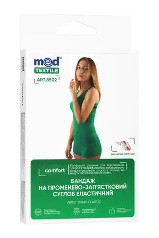 MedTextile 8502 Бандаж на променево-зап`ястний суглоб еластичний розмір S/M 1 шт