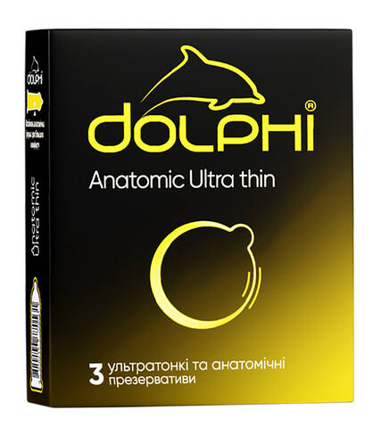 Dolphi Презервативи Anatomic Ultra Thin 3 шт