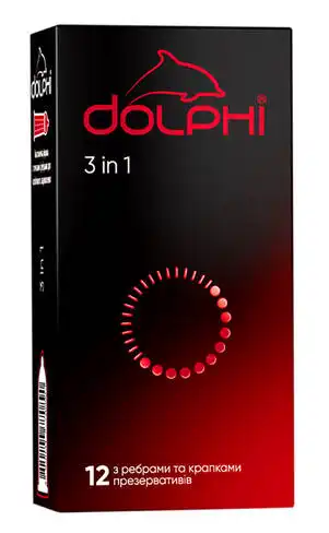 Dolphi Презервативи 3 in 1 12 шт