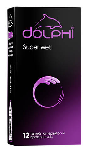 Dolphi Презервативи Super Wet 12 шт
