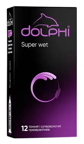 Dolphi Презервативи Super Wet 12 шт