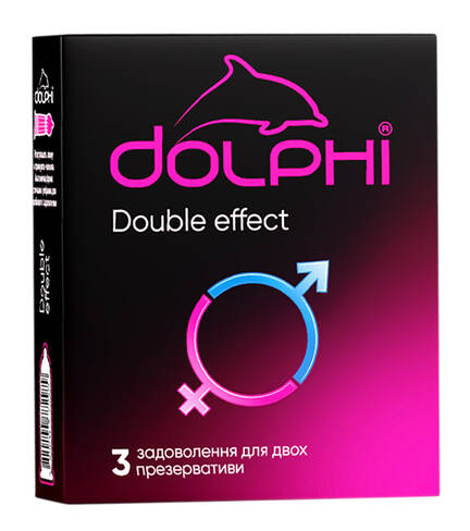 Dolphi Презервативи Double effect 3 шт
