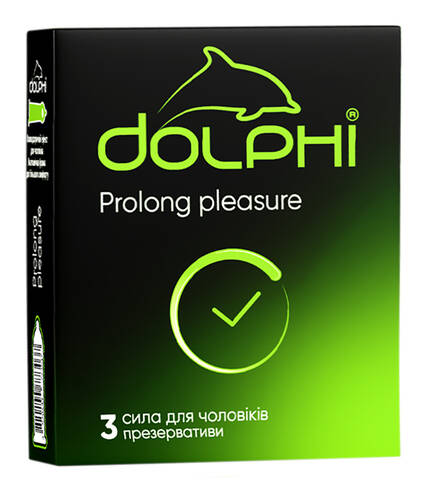 Dolphi Презервативи Prolong pleаsure 3 шт