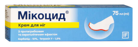 IF Мікоцид крем від потовщеної,огрубілої шкіри стоп при грибкових ураженнях 75 мл 1 туба