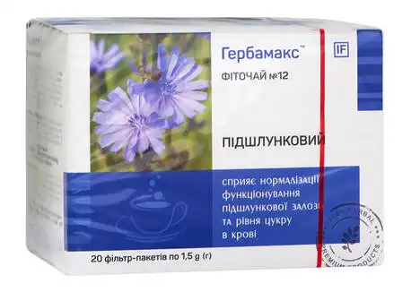 IF Гербамакс Фіточай №12 Підшлунковий 1,5 г 20 фільтр-пакетів