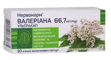 IF Нервонорм Валеріана Ультракап капсули 66,7 мг 30 шт