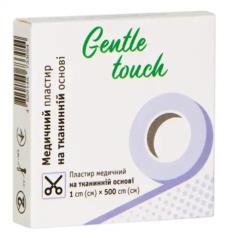 Gentle touch Пластир медичний на тканинній основі 1,25х500 см 1 шт