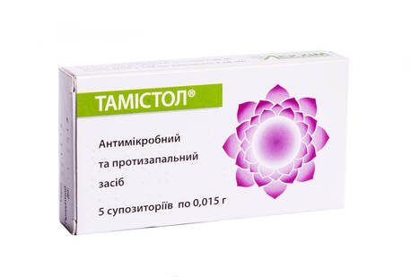 Тамістол супозиторії 0,015 г 5 шт