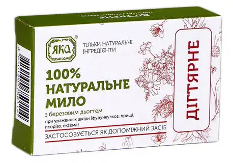 Яка Мило ручної роботи Дігтярне 75 г 1 шт