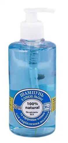 Яка Шампунь з олією льону та ефірними оліями 350 мл 1 флакон
