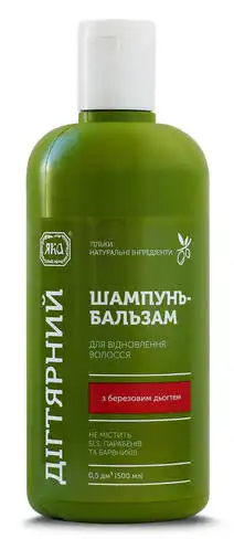Яка Шампунь-бальзам для відновлення волосся Дігтярний 500 мл 1 флакон