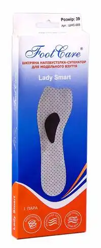Foot Care ШНС-003 Напівустілка-супінатор шкіряна для модельного взуття розмір 39 1 пара