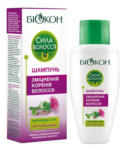Біокон Сила волосся Шампунь Зміцнення коренів волосся 215 мл 1 флакон