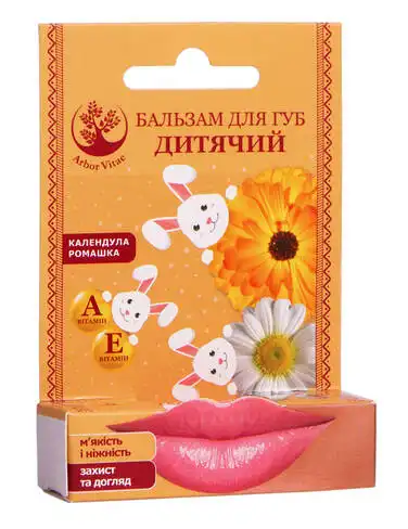 Arbor Vitae Бальзам для губ дитячий SPF-6 4,6 г 1 стік