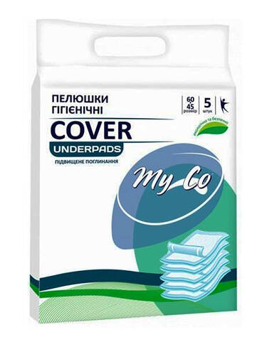 MyCo Cover Пелюшки гігієнічні поглинаючі 60х45 см 5 шт loading=