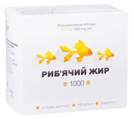 Риб`ячий жир капсули 1000 мг 100 шт