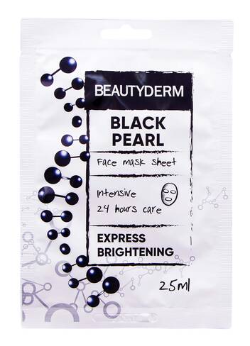 Beautyderm Маска інтенсивна для обличчя Чорна перлина 25 мл 1 пакет