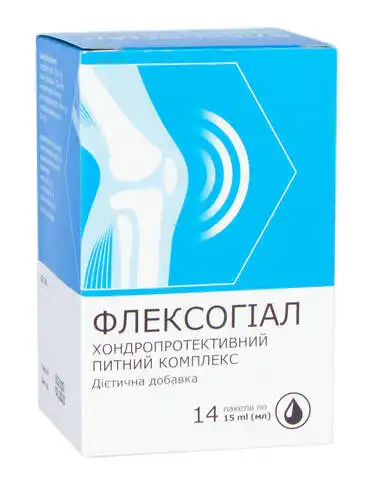 Флексогіал хондропротективний питний комплекс розчин 15 мл 14 пакетів