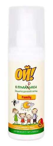 Ой! Комарики Family Лосьйон проти комарів 100 мл 1 флакон