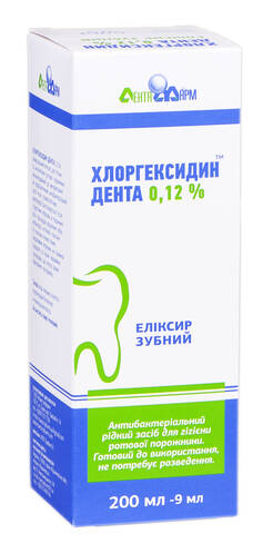 Хлоргексидин Дента еліксир зубний 0,12 % 200 мл 1 флакон