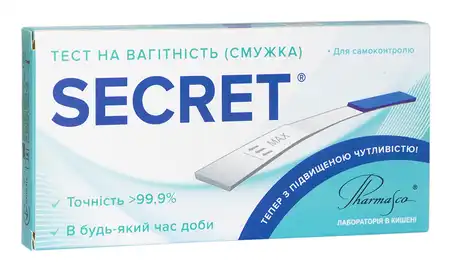 Pharmasco Secret Тест на вагітність (смужка) 1 шт