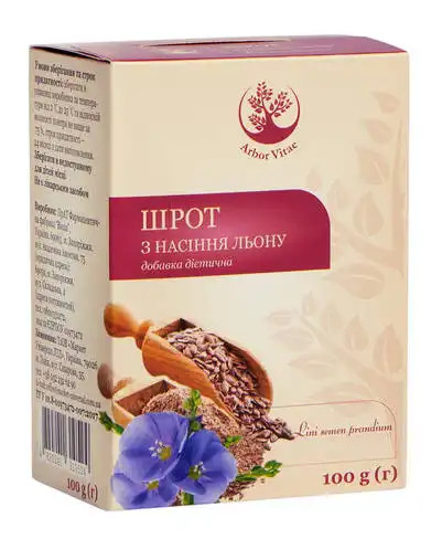 Arbor Vitae Шрот насіння льону 100 г 1 пачка