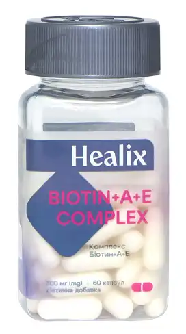 Healix Комплекс Біотін +А+Е капсули 60 шт