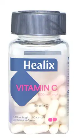 Healix Вітамін C капсули 500 мг 60 шт